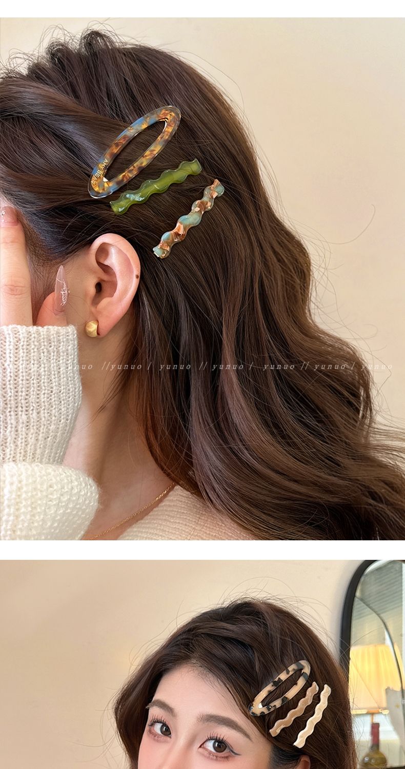 Set 3 fermagli per capelli donna in acetato per frangia_voghion.com