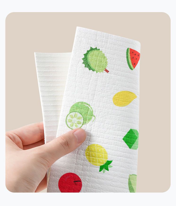 吸水不沾油木浆棉抹布强力去油不掉毛 厨房洗碗布一冲即净家用