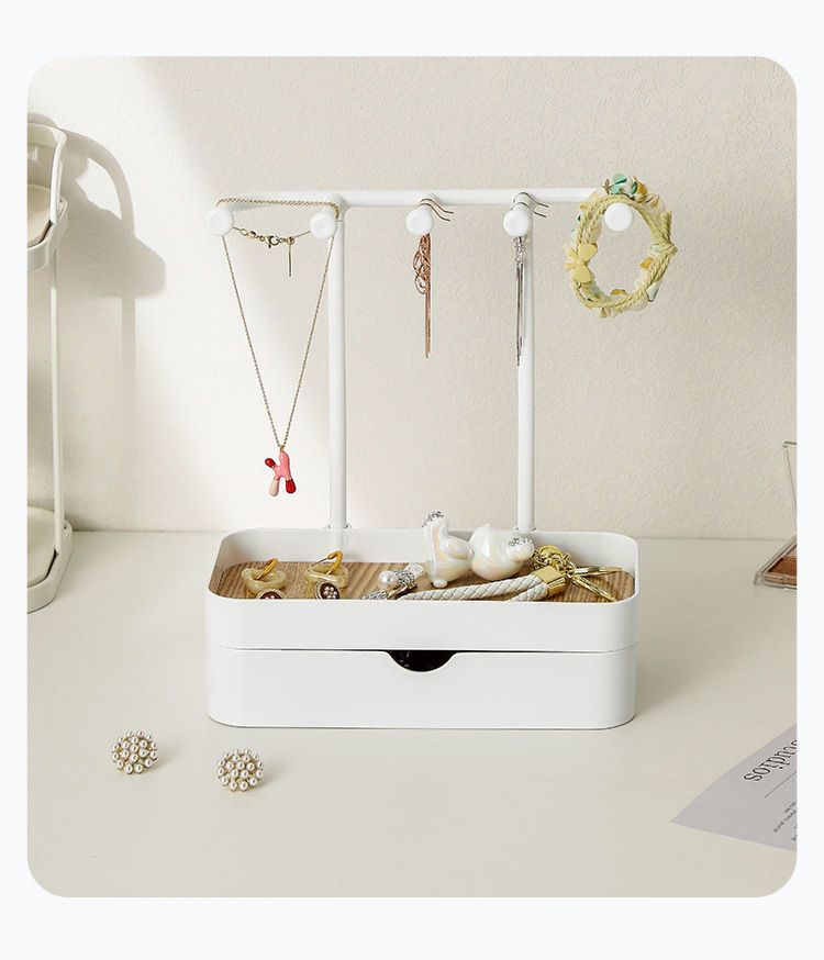 双层首饰收纳挂架多功能珠宝首饰架手链项链耳环发饰展示架家用