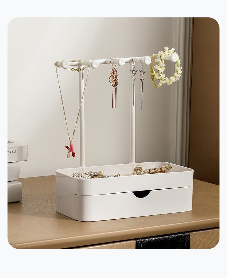 双层首饰收纳挂架多功能珠宝首饰架手链项链耳环发饰展示架家用