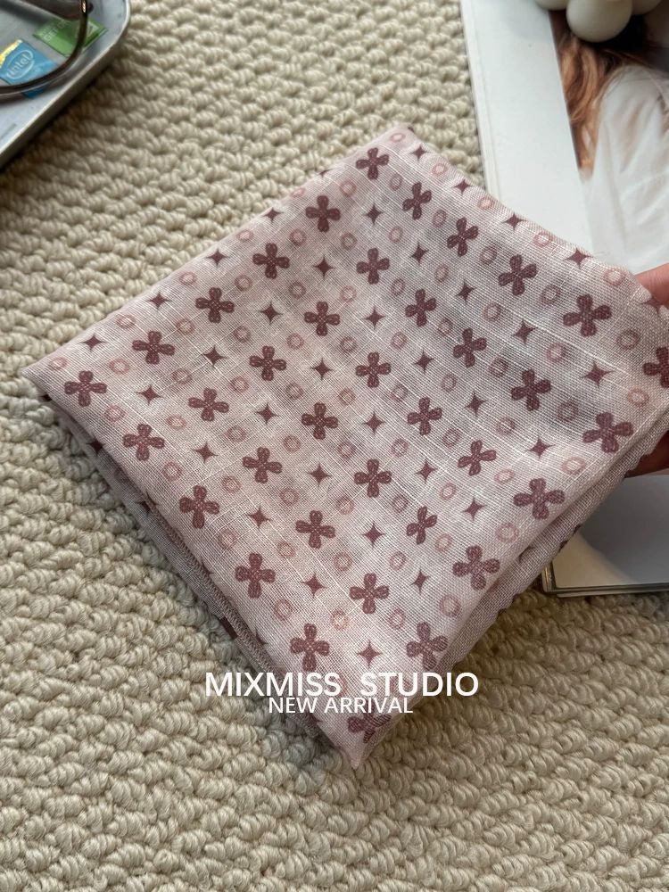 Silk Scarf For Women Summer Thin Neck Square Headscarf Red_voghion.com