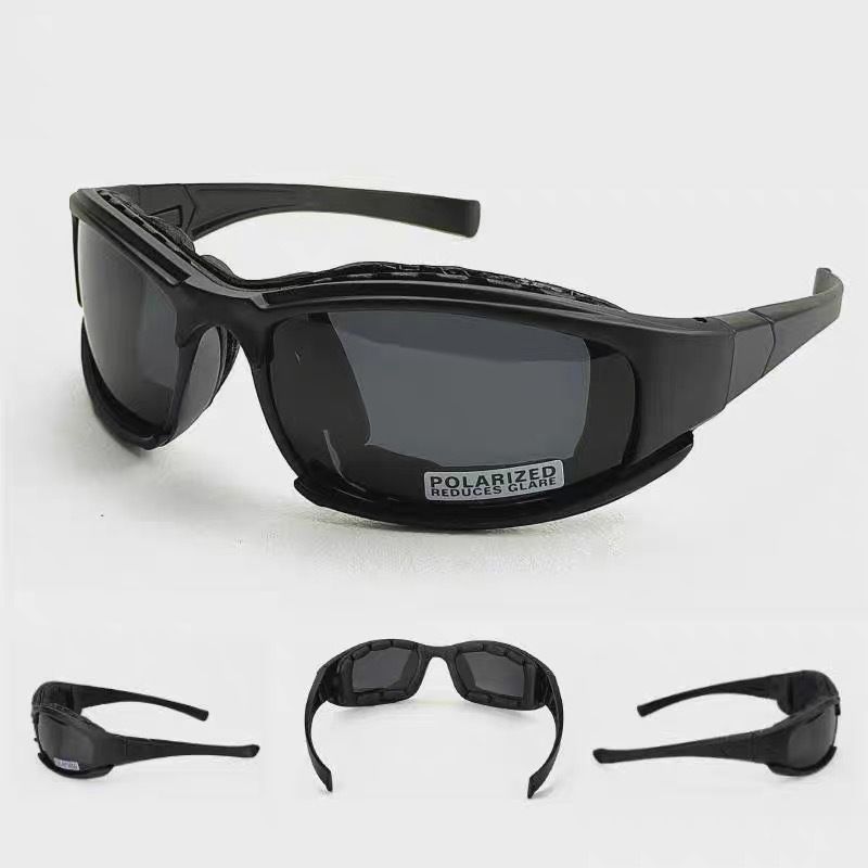 X7 Polarized Version Outdoor Real CS Protective Glasses Tactical Shooting Goggles Sunglasses Explosion-Proof_voghion.com