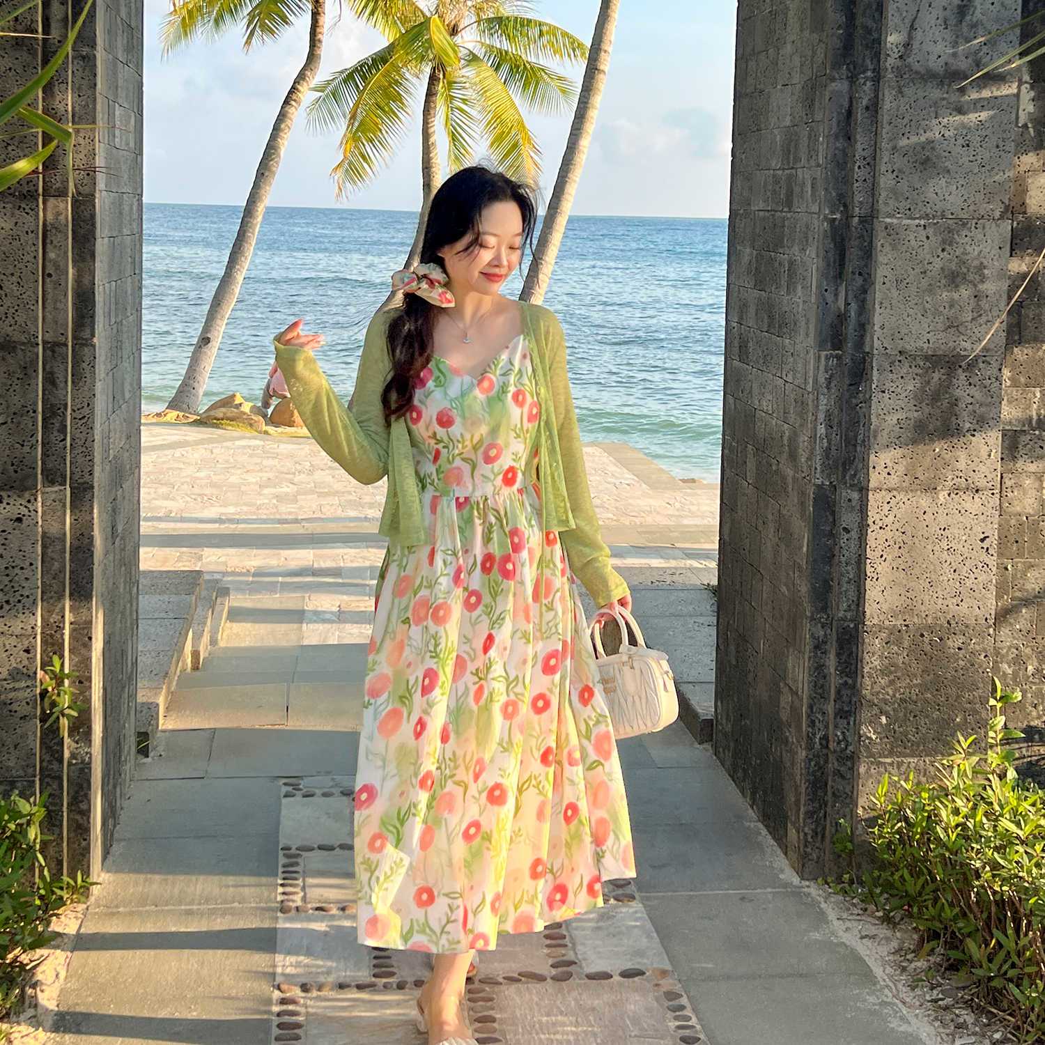大码百分百2026夏新款女装百搭多色薄款防晒小开衫多色V领针织衫【10天内发货】 图片 5
