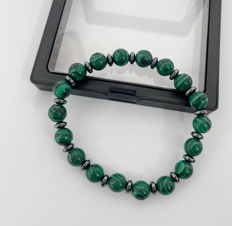 Braccialetto di perline di malachite colorato con croce di fede, gioielli di alta qualità, transfrontaliero europeo e americano, per l'assemblea di culto_voghion.com