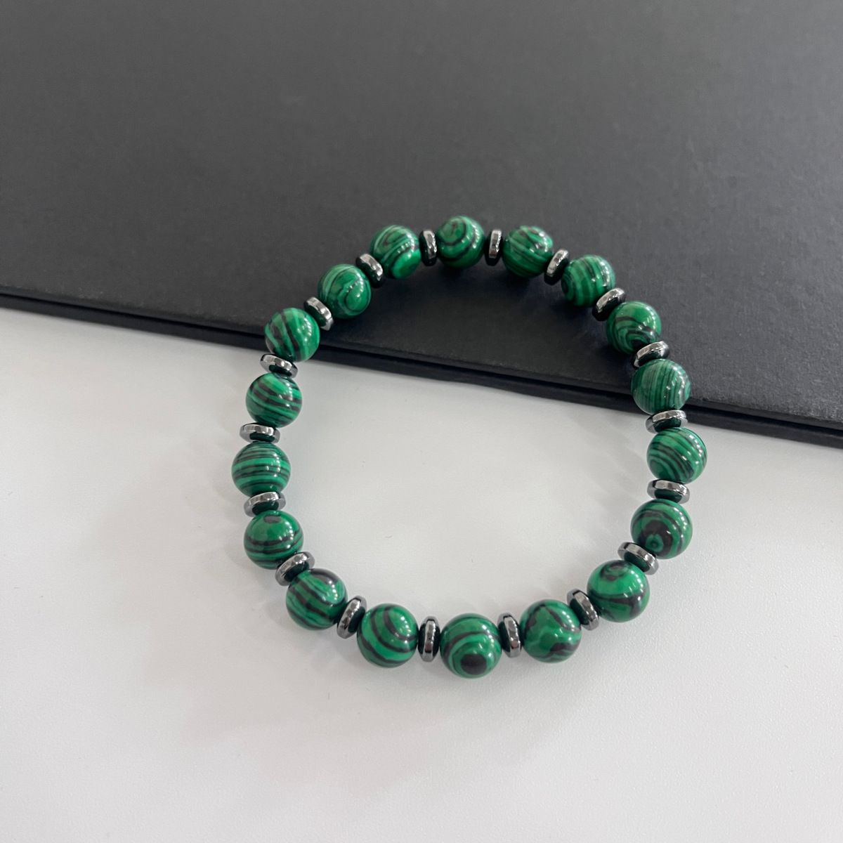 Braccialetto di perline di malachite colorato con croce di fede, gioielli di alta qualità, transfrontaliero europeo e americano, per l'assemblea di culto_voghion.com