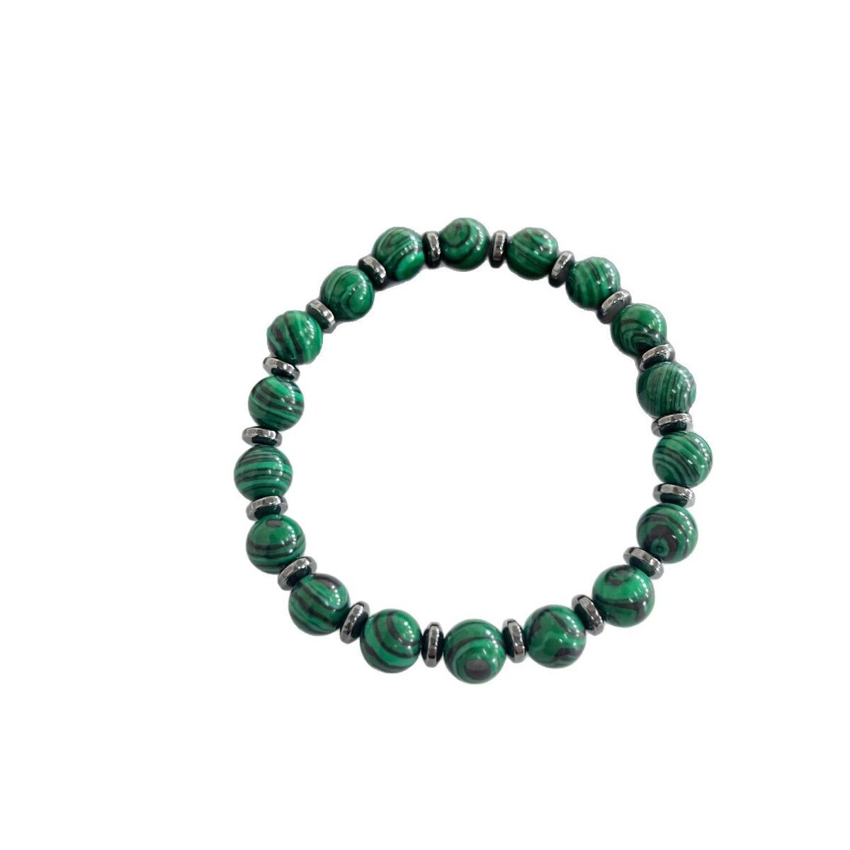 Braccialetto di perline di malachite colorato con croce di fede, gioielli di alta qualità, transfrontaliero europeo e americano, per l'assemblea di culto_voghion.com