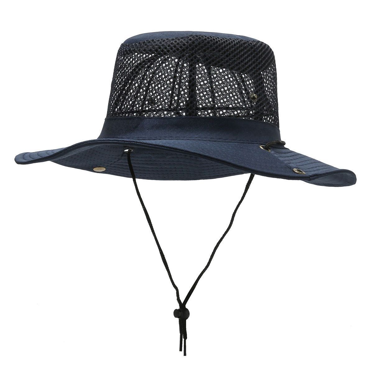 Men's Breathable Fisherman Summer UV Protection Outdoor Fishing Sun Hat Hiking_desvips.com