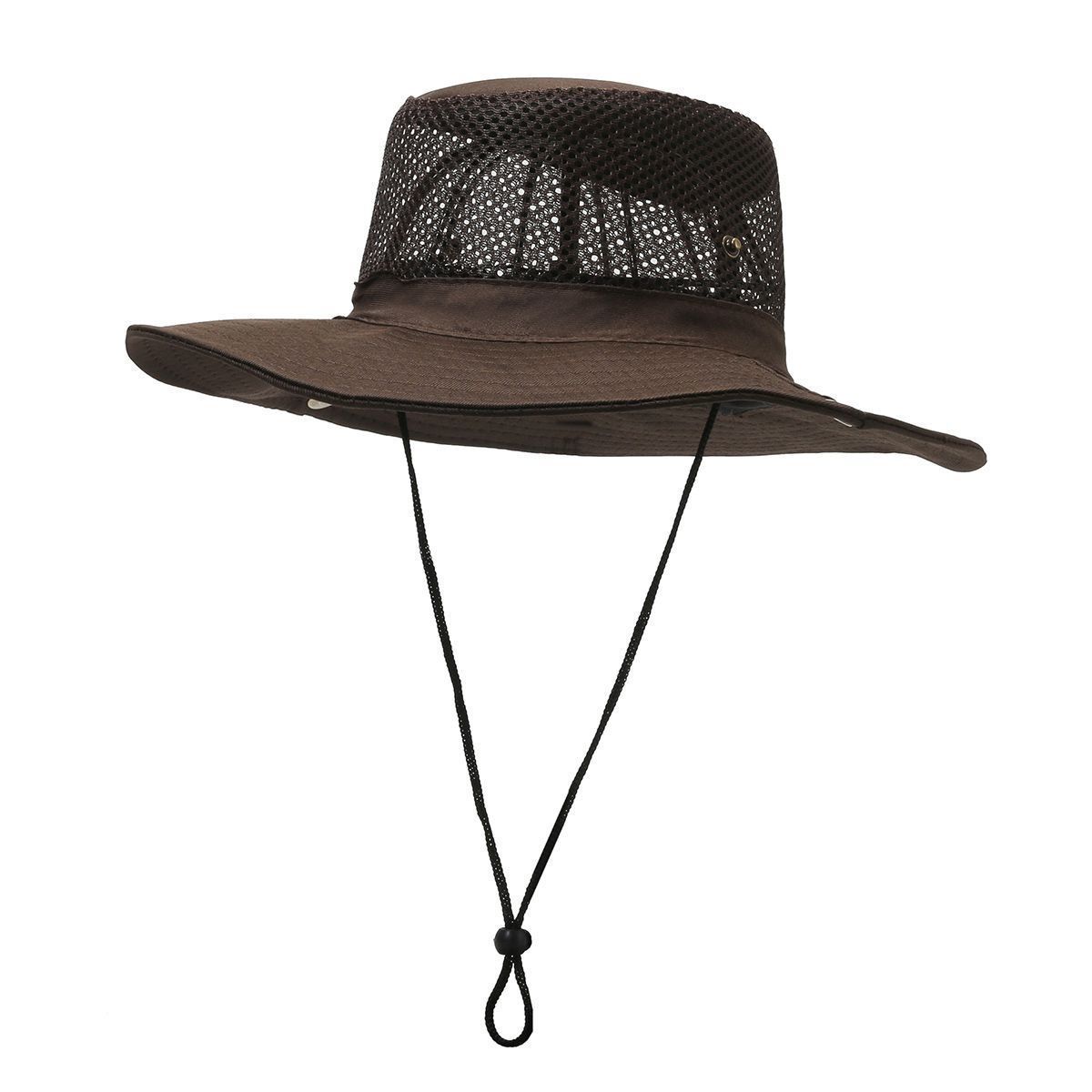 Men's Breathable Fisherman Summer UV Protection Outdoor Fishing Sun Hat Hiking_desvips.com