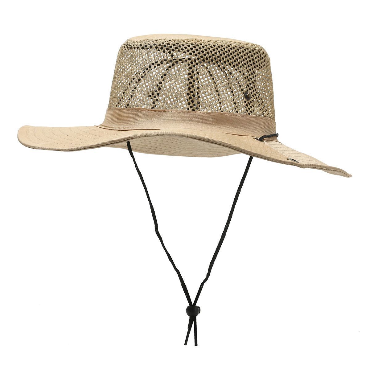 Men's Breathable Fisherman Summer UV Protection Outdoor Fishing Sun Hat Hiking_desvips.com