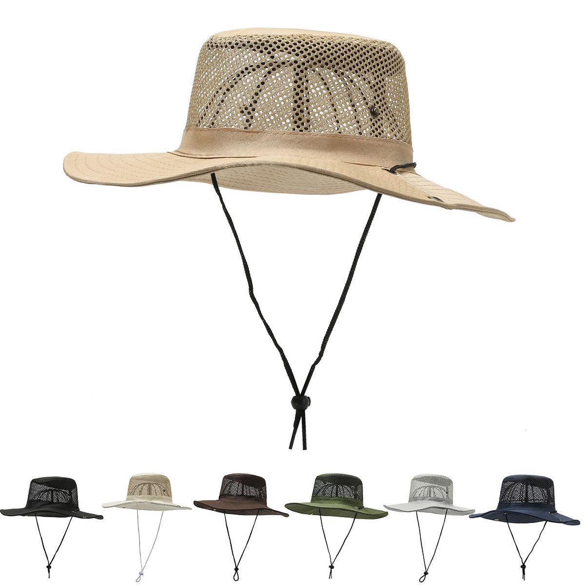 Atmungsaktiver Herren-Sommerhut mit UV-Schutz für Angler, Outdoor-Aktivitäten und Wandern_voghion.com
