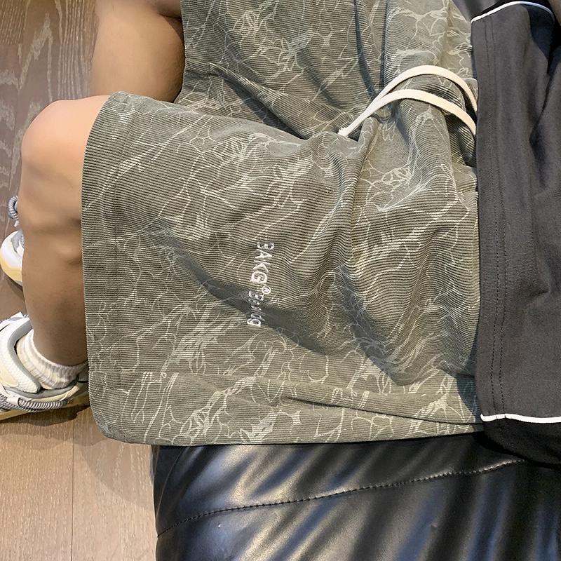 PANMAX美式运动篮球短裤男款夏季潮流百搭五分中裤外穿大码休闲裤 图片 6