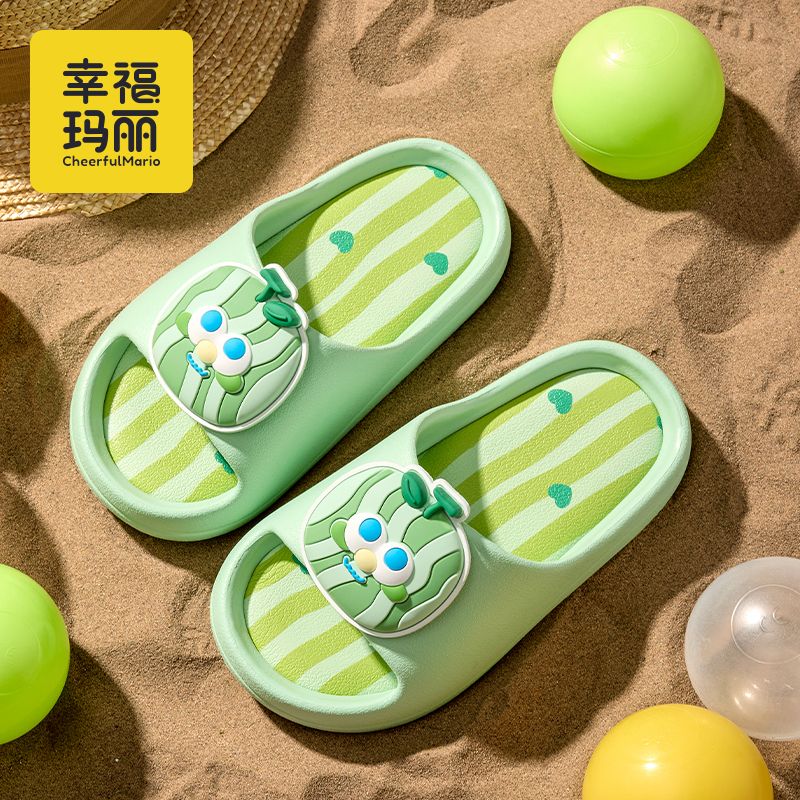 幸福玛丽可爱儿童拖鞋2025新款夏季宝宝室内洗澡防滑凉拖鞋外穿