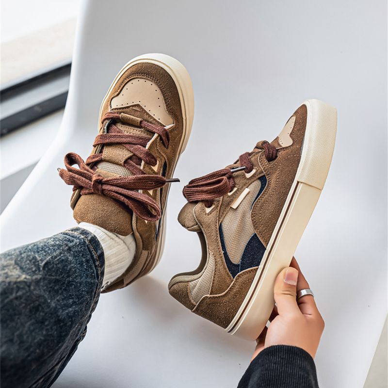Chaussures tendance homme 2025, Bread For Men, baskets basses de sport coréennes polyvalentes pour couples, style Hong Kong._voghion.com