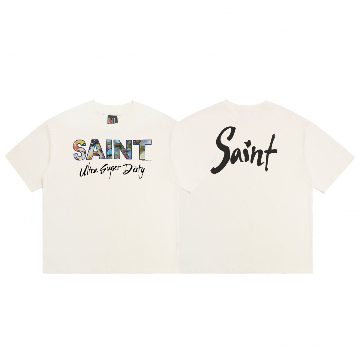 Cartoon Anime Summer Loose Heavyweight Short-Sleeve Men's Trendy T-Shirt_viptrois.com