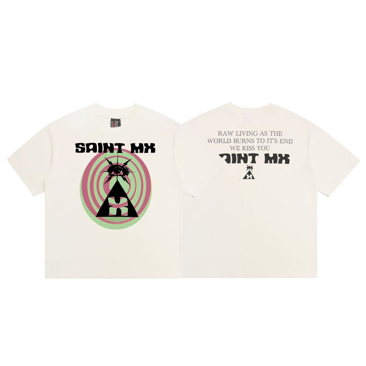 Cartoon Anime Summer Loose Heavyweight Short-Sleeve Men's Trendy T-Shirt_viptrois.com