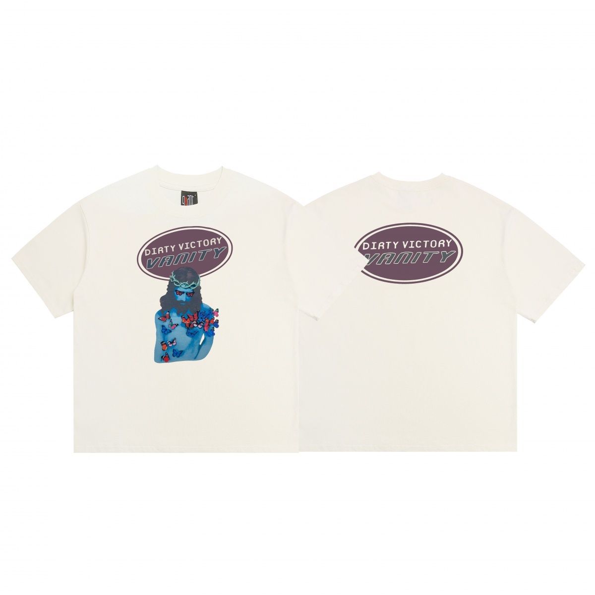 Cartoon Anime Summer Loose Heavyweight Short-Sleeve Men's Trendy T-Shirt_viptrois.com