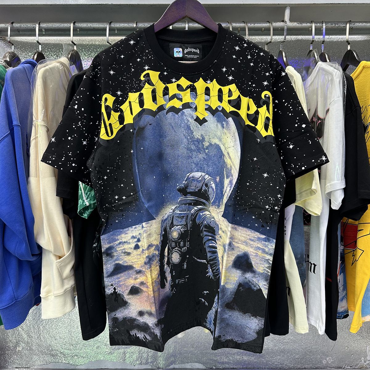American Fashion High-Quality Street Retro Skull Print Loose Fit Trendy Unisex Short Sleeve T-Shirt_viptrois.com