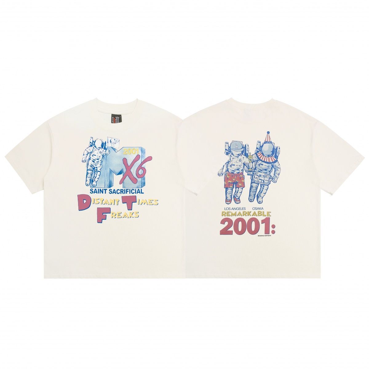 Cartoon Anime Summer Loose Heavyweight Short-Sleeve Men's Trendy T-Shirt_viptrois.com