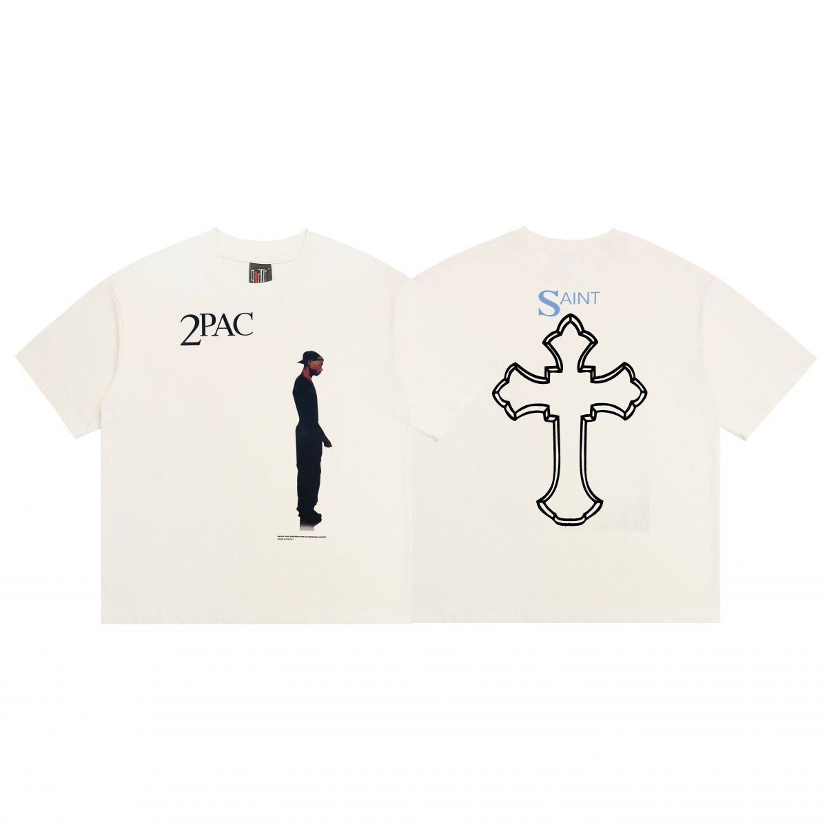 Cartoon Anime Summer Loose Heavyweight Short-Sleeve Men's Trendy T-Shirt_viptrois.com