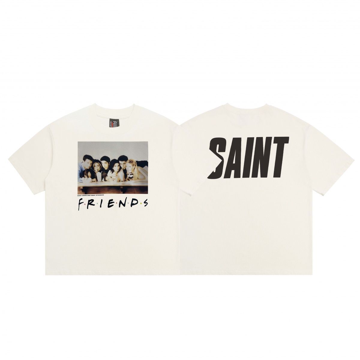 Cartoon Anime Summer Loose Heavyweight Short-Sleeve Men's Trendy T-Shirt_viptrois.com