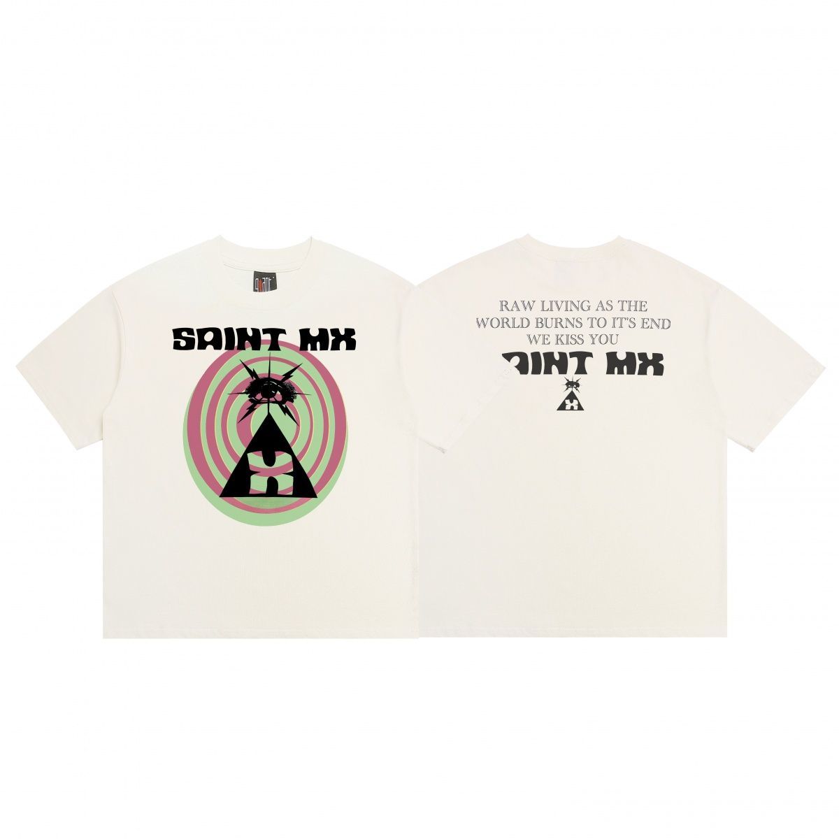 Cartoon Anime Summer Loose Heavyweight Short-Sleeve Men's Trendy T-Shirt_viptrois.com