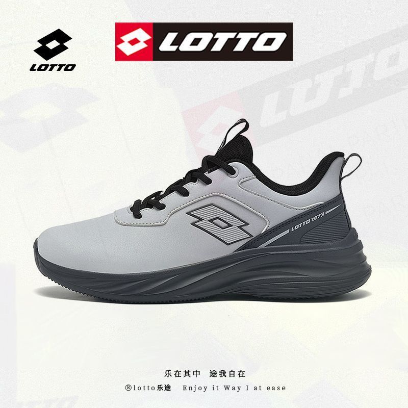 LOTTO乐途运动鞋轻便减震男女同款2026秋季新款休闲鞋女皮面防风