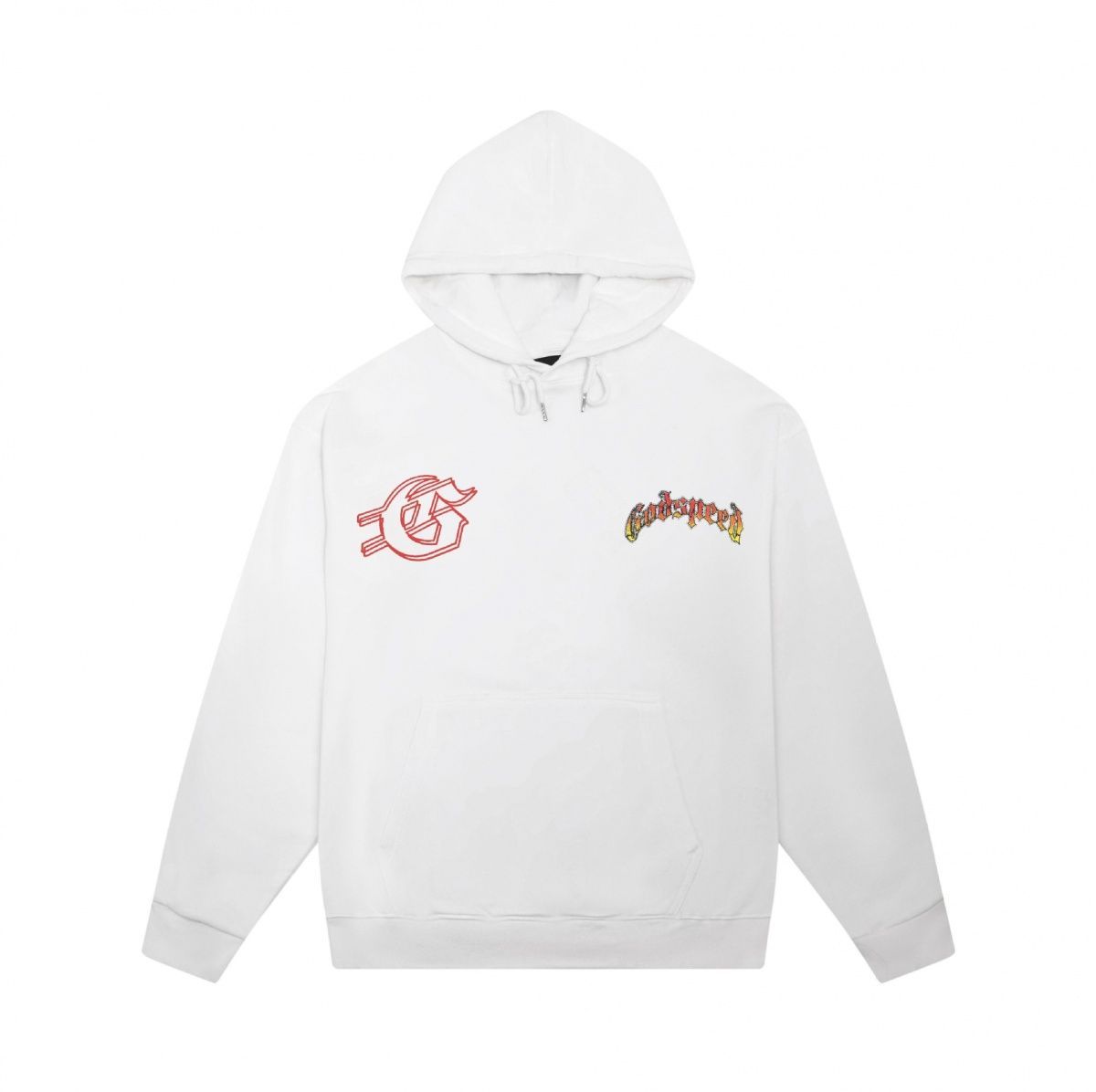 Sudadera con capucha unisex trendy estampado calavera algodón_voghion.com