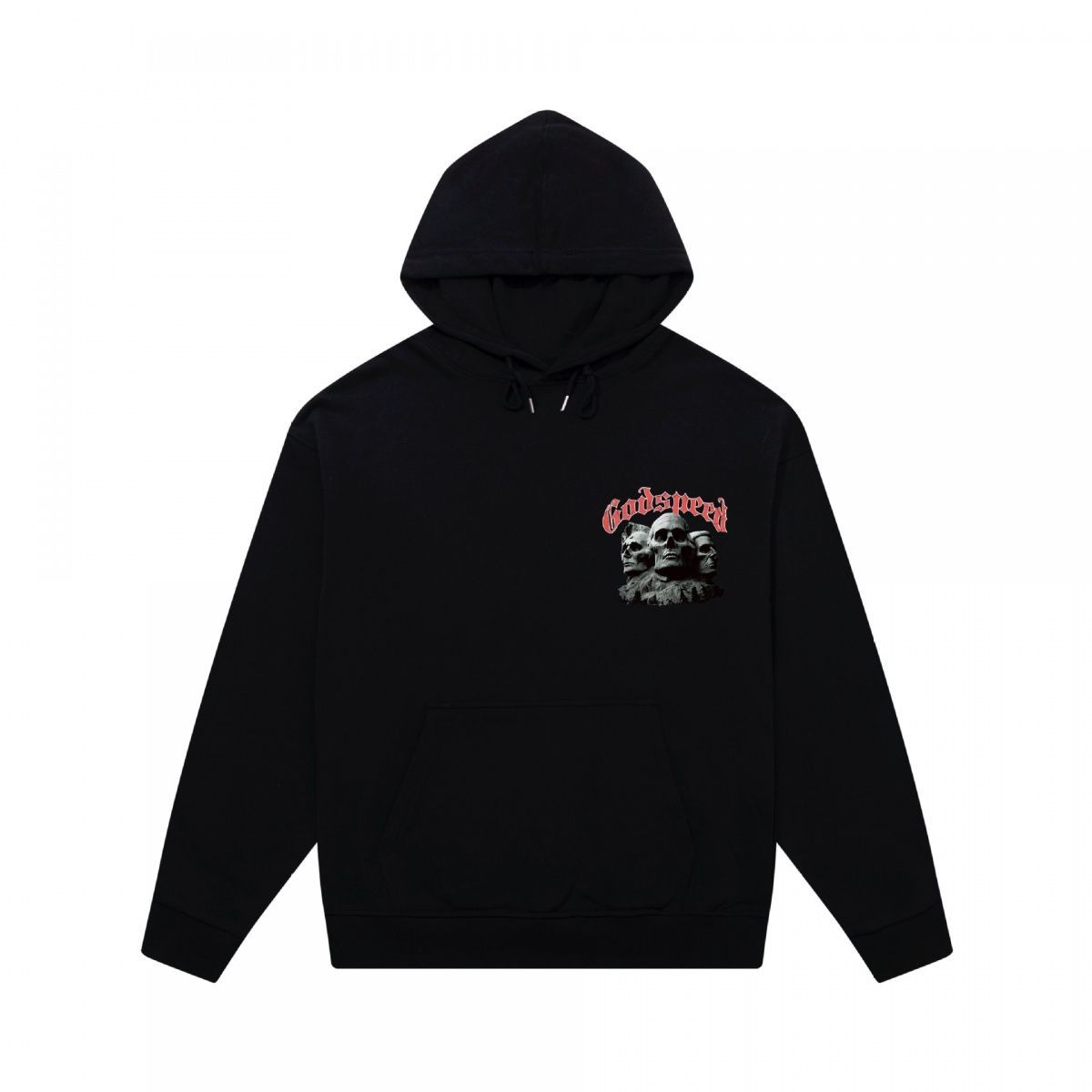 Sudadera con capucha unisex estampado calavera high street algodón_voghion.com