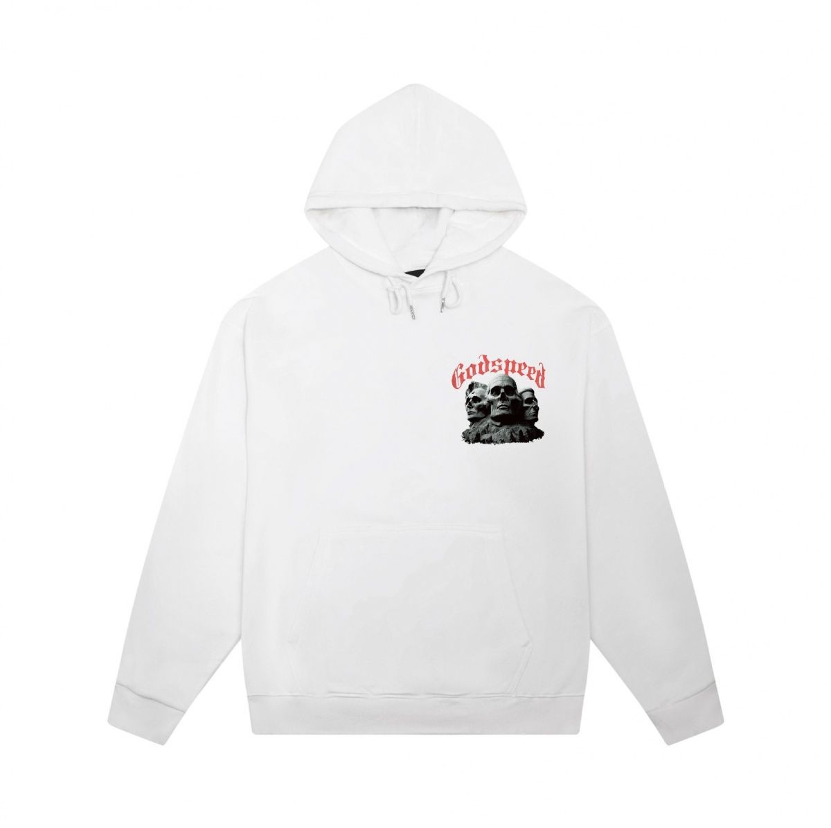 Sudadera con capucha unisex estampado calavera high street algodón_voghion.com