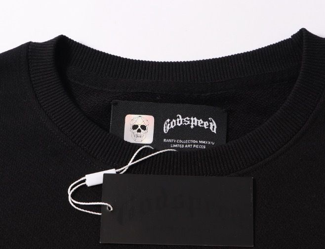 High Street Skull Print Sweatshirt, Round Neck, Loose Fit, Unisex, Long Sleeve, New Heavy Cotton_viptrois.com