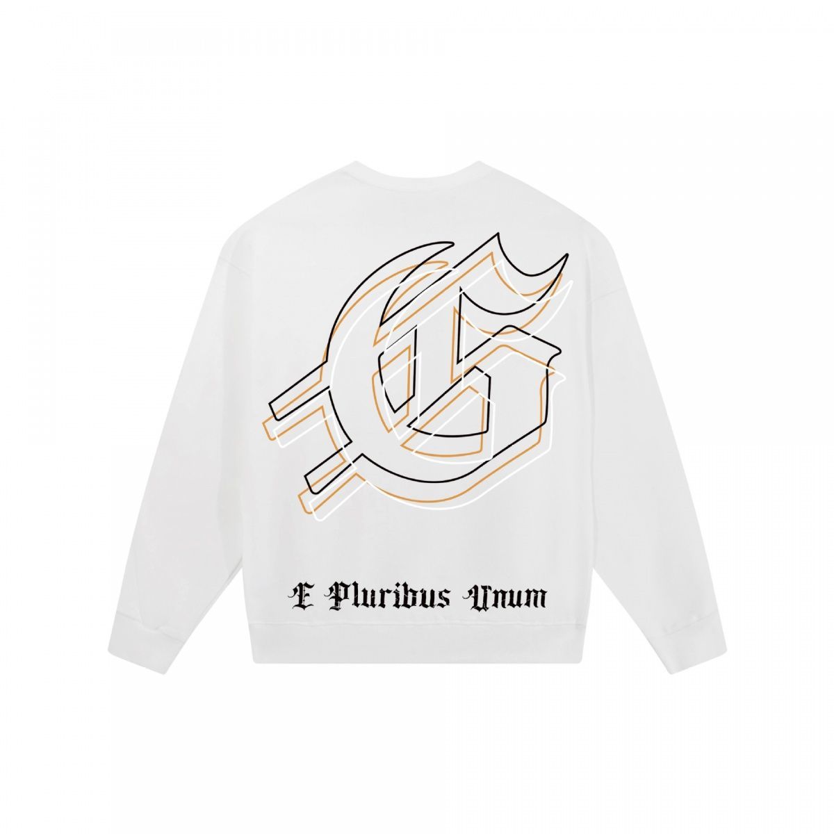 Unisex Crew Neck Sweatshirt With Skull Pyramid Print Pattern_voghion.com