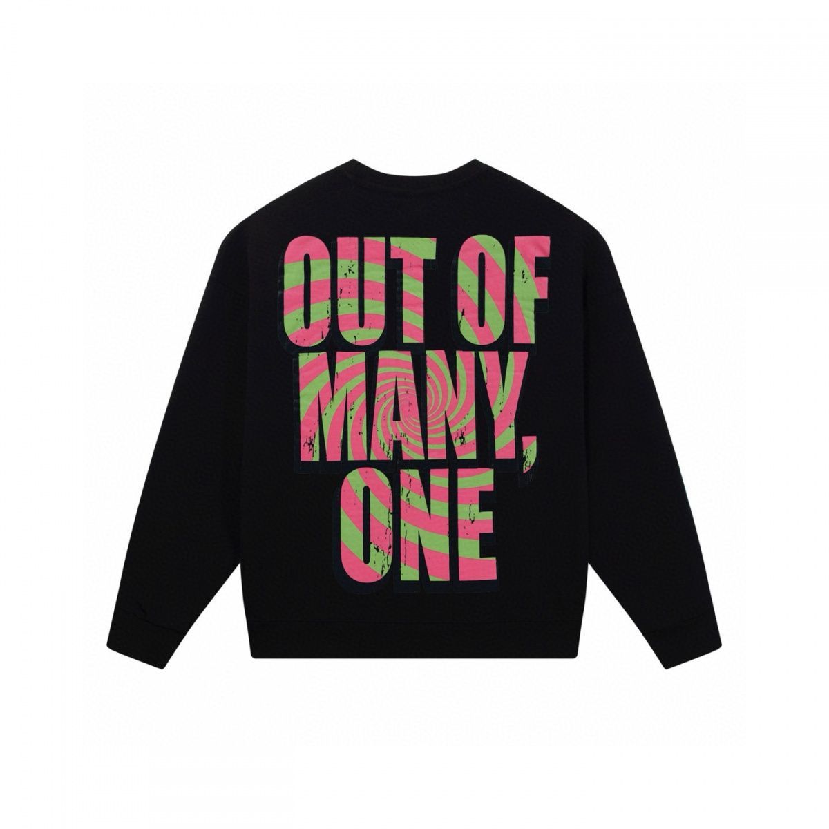 High Street Skull Print Sweatshirt, Round Neck, Loose Fit, Unisex, Long Sleeve, New Heavy Cotton_viptrois.com