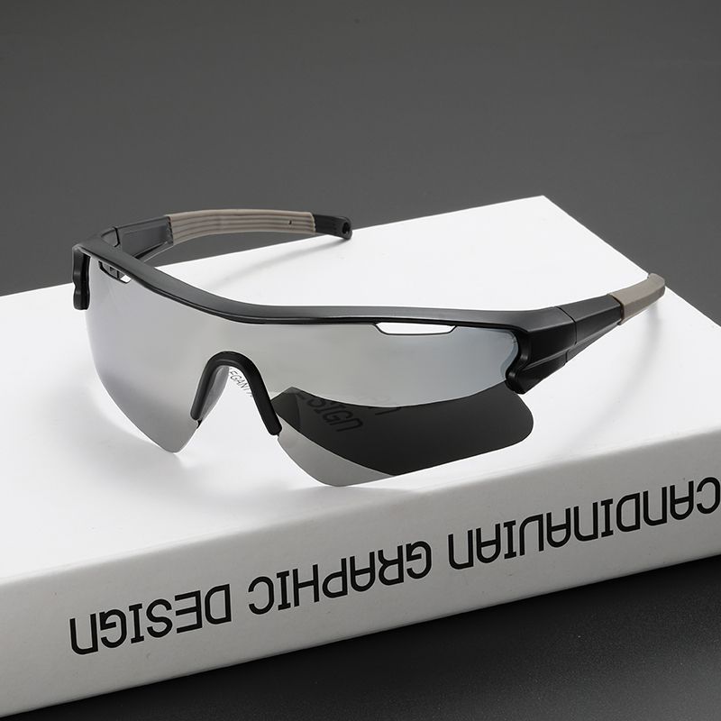 日夜两用马拉松晨跑夜跑眼镜运动眼镜学生体考眼镜防紫外线跑步