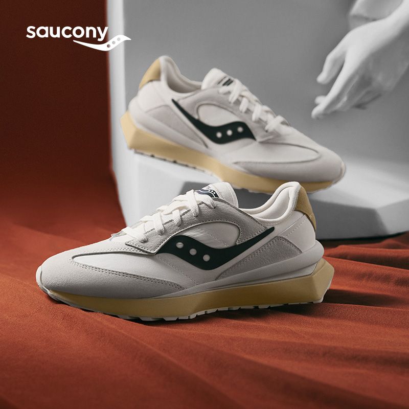 Saucony索康尼官方JAZZ RENEW V2耐磨防滑舒适低帮系带复古休闲鞋