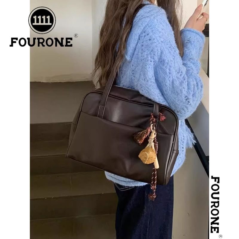 FOUR ONE韩版大容量单肩包包女士新款复古腋下包百搭大容量托特包 图片 1