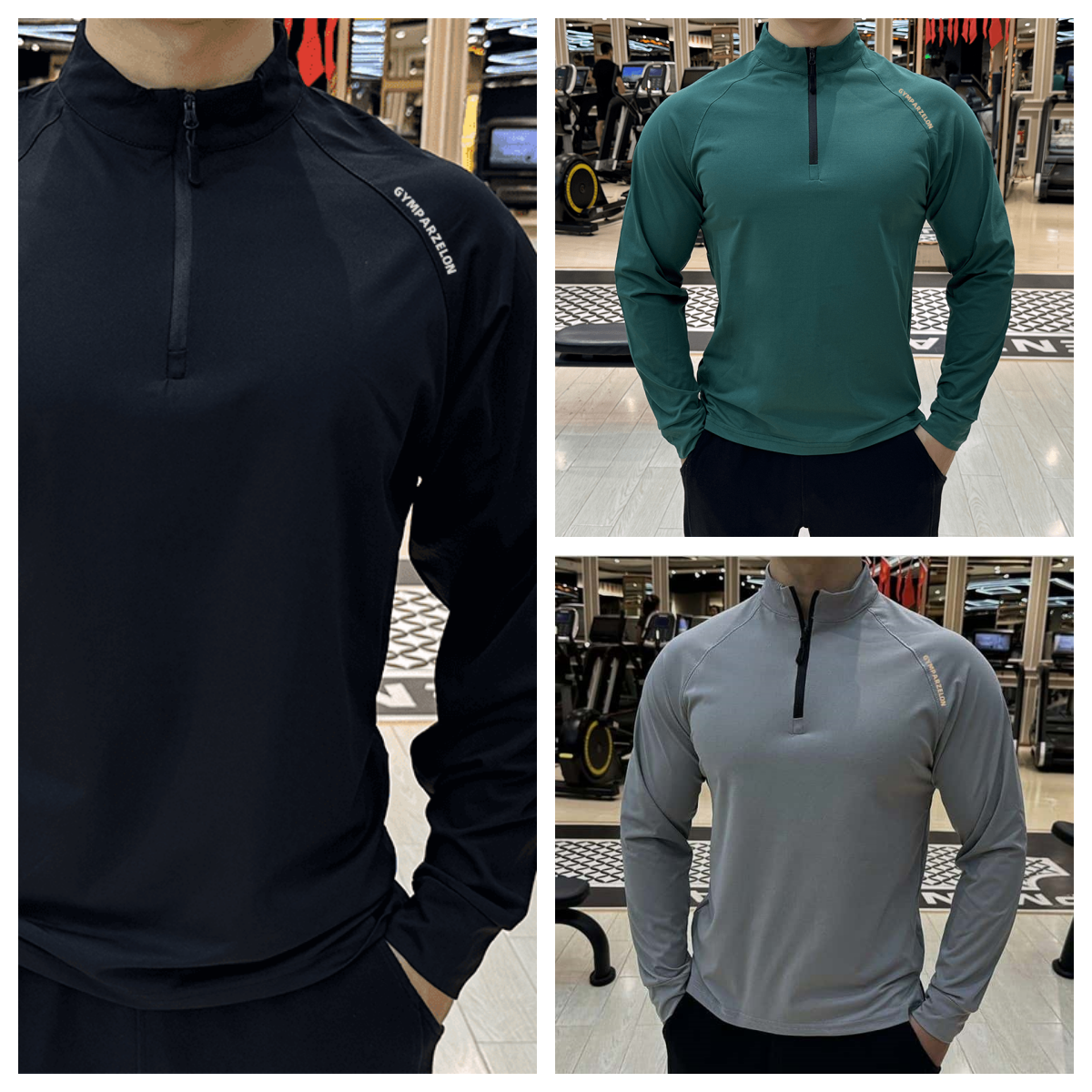 Herren Langarmshirt Slim Fit Für Sport Und Freizeit Elastisch_voghion.com