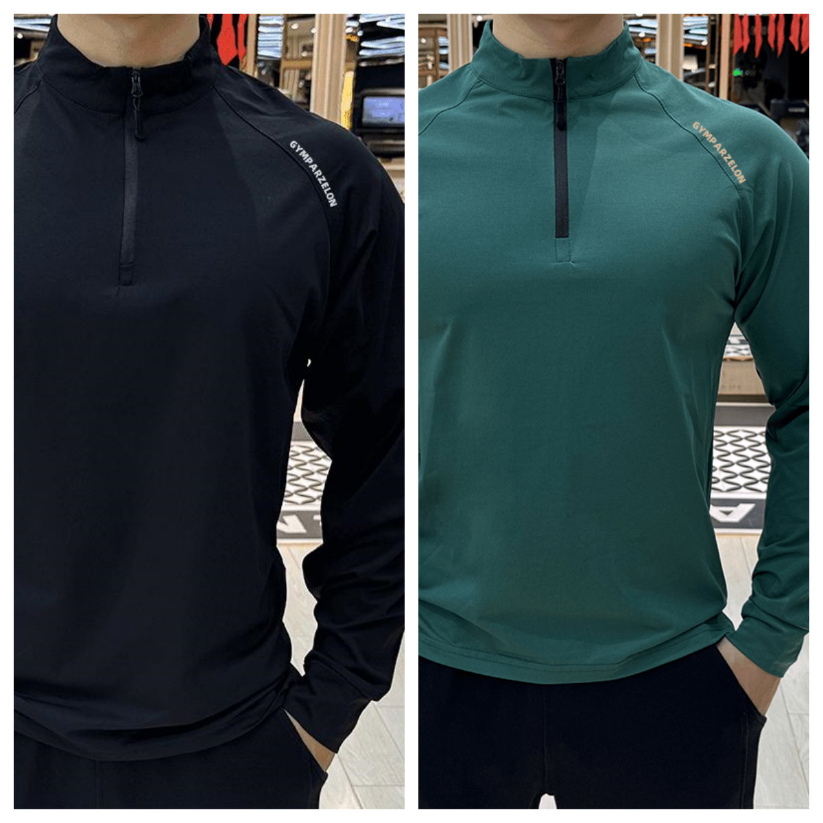 Herren Langarmshirt Slim Fit Für Sport Und Freizeit Elastisch_voghion.com
