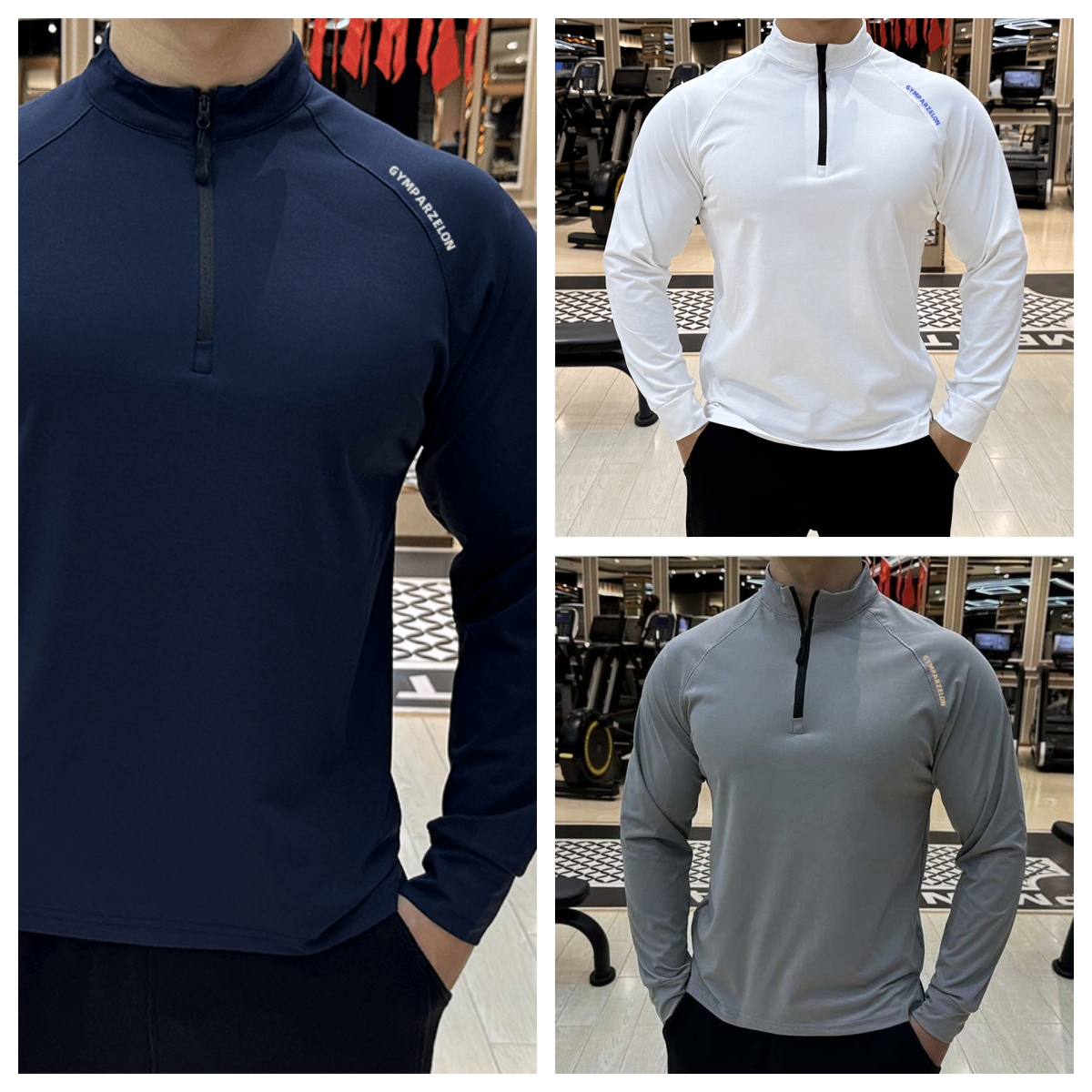 Herren Langarmshirt Slim Fit Für Sport Und Freizeit Elastisch_voghion.com