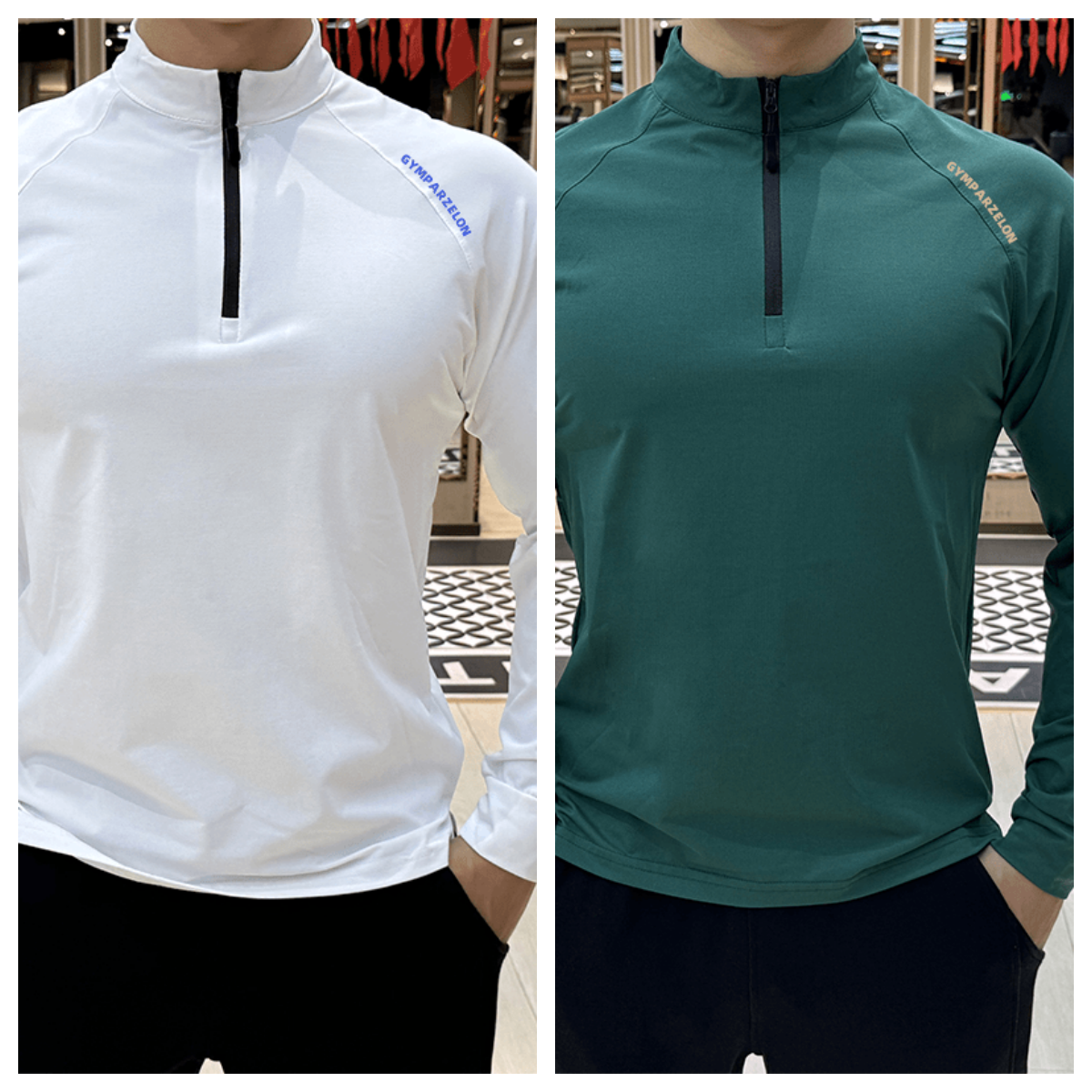 Herren Langarmshirt Slim Fit Für Sport Und Freizeit Elastisch_voghion.com