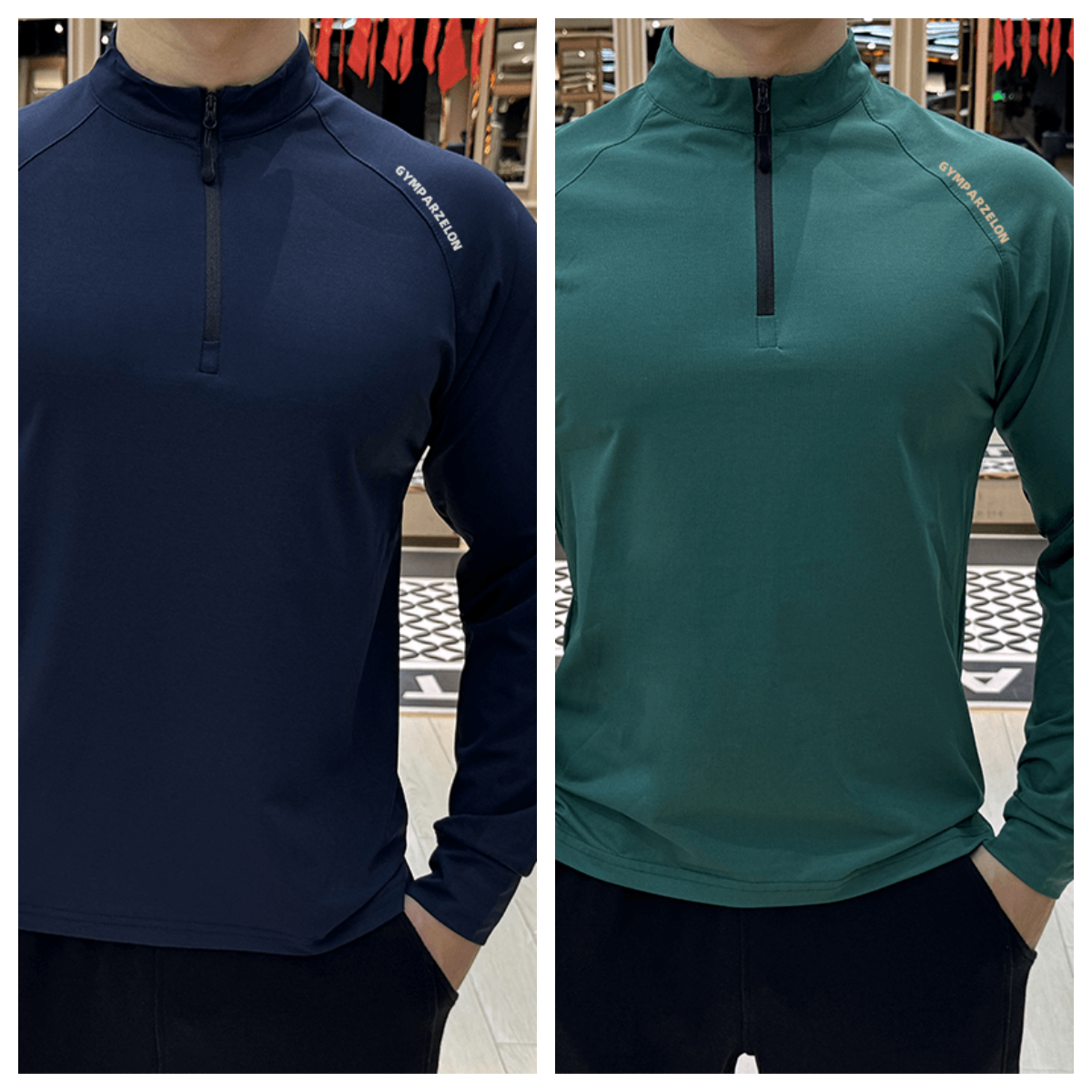 Herren Langarmshirt Slim Fit Für Sport Und Freizeit Elastisch_voghion.com