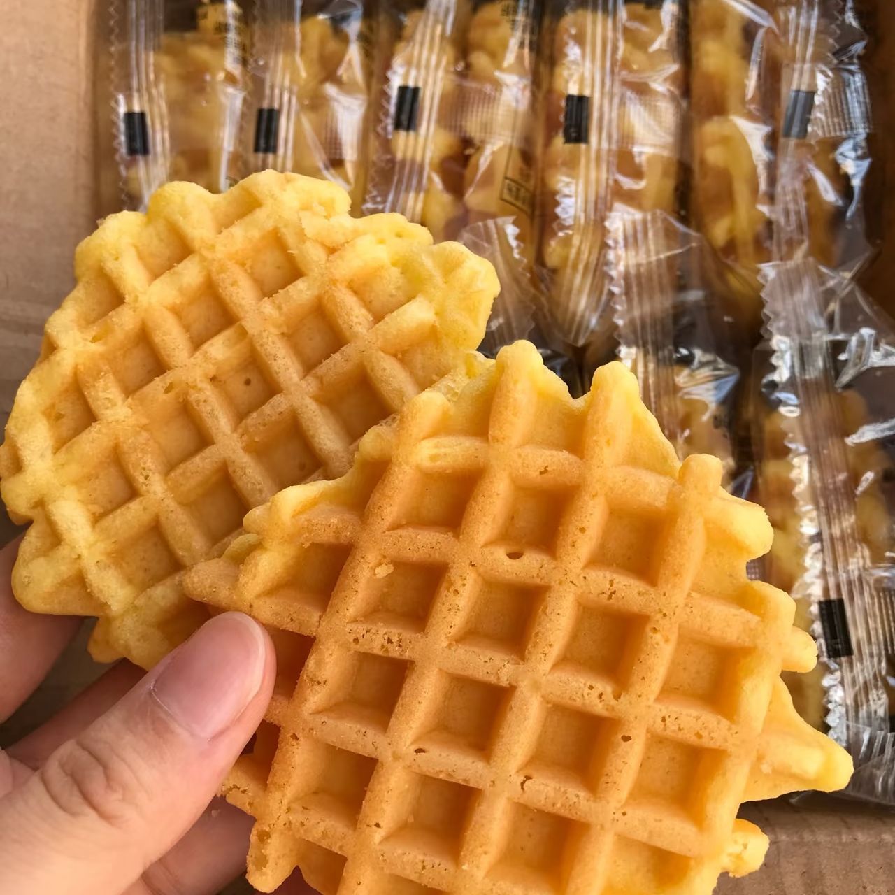 大华夫饼奶香味早餐代餐面包儿童解馋小零食蛋糕零食网红糕点食品