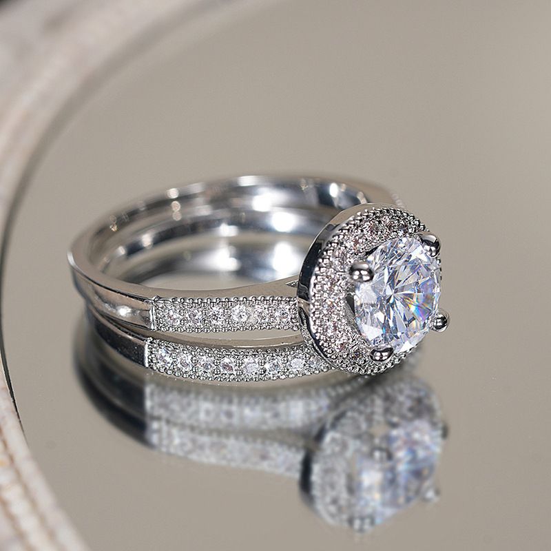 Elegant Designer Ring For Women With Round Zirconia Stone_voghion.com