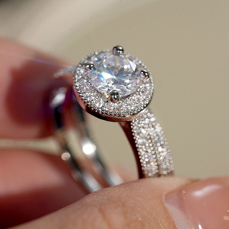Elegant Designer Ring For Women With Round Zirconia Stone_voghion.com