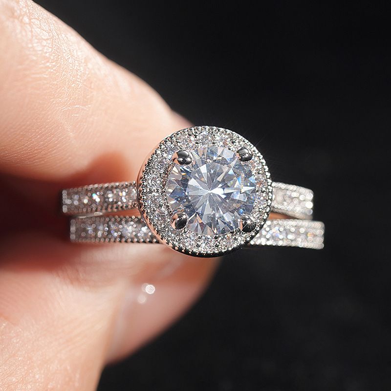 New Chinese-style Ultra-stylish Round Zirconia For Women, Ins New Model, High-end Simple And Elegant Ring_voghion.com