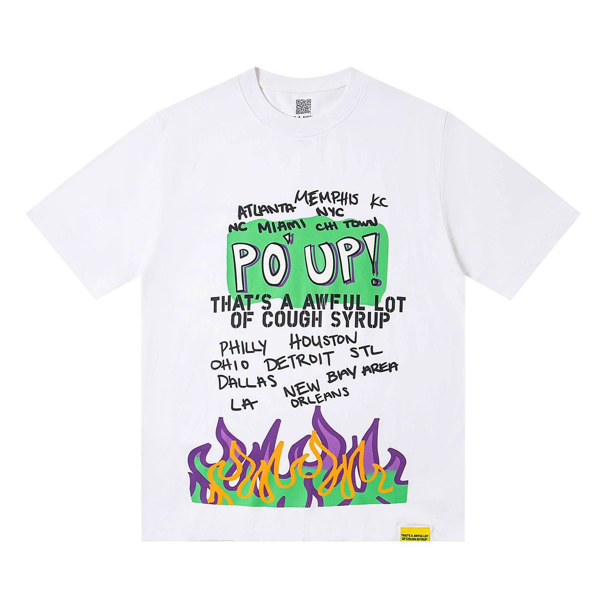 Vintage Cartoon Character Letter Print Short Sleeve T-shirt Men Loose Crew Neck Cotton Streetwear Casual Basic Tee_viptrois.com