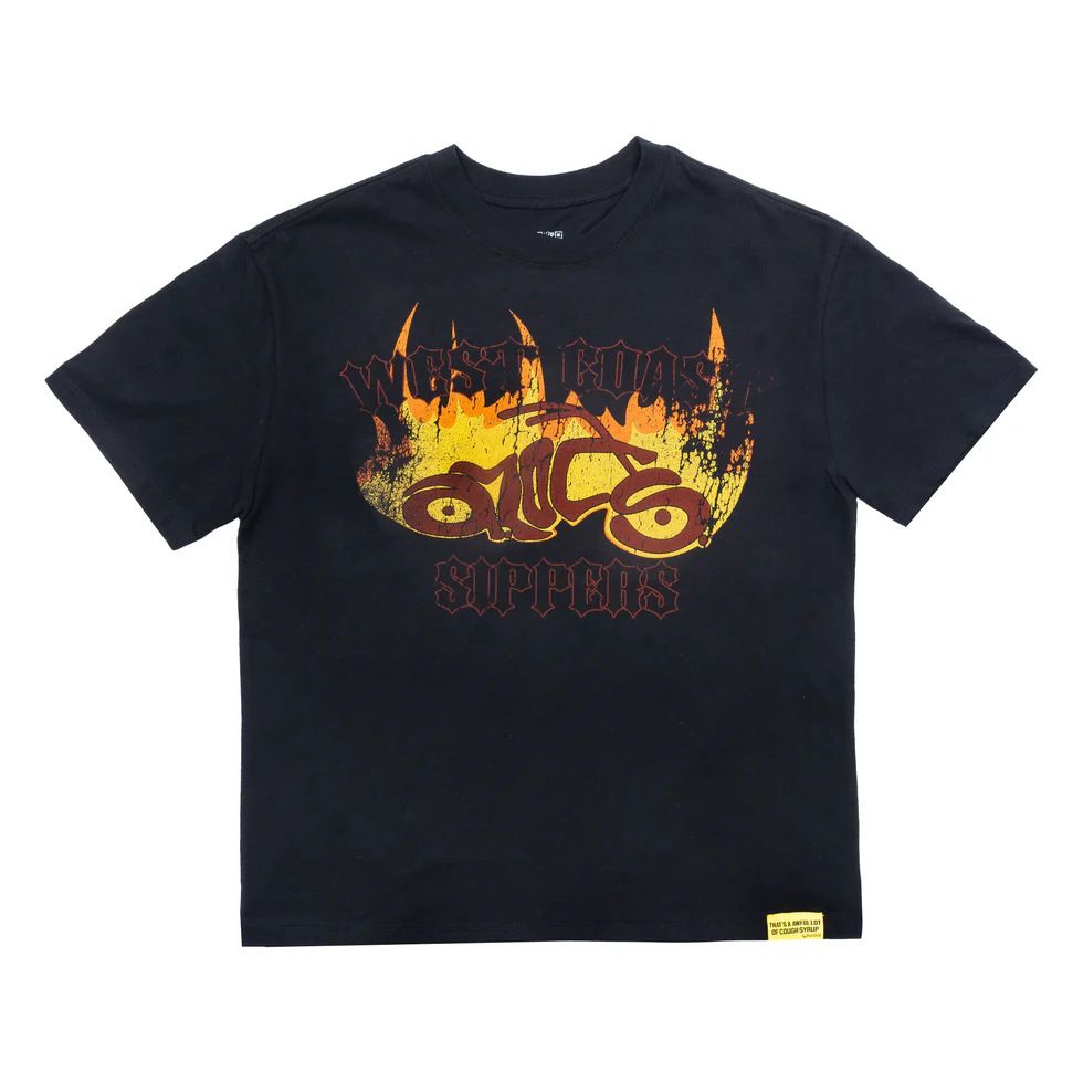Vintage Cartoon Character Letter Print Short Sleeve T-shirt Men Loose Crew Neck Cotton Streetwear Casual Basic Tee_viptrois.com