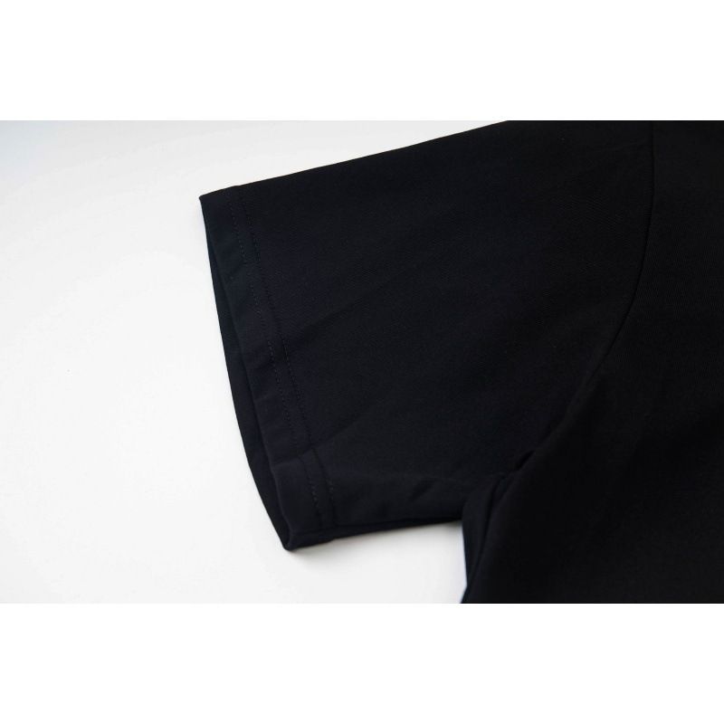 Graphic Letter Print Short Sleeve T Shirt Men Loose Crew Neck Casual Tee Hip Hop Streetwear Black Cotton Top Front Back Double Sided Printed T-shirt_viptrois.com