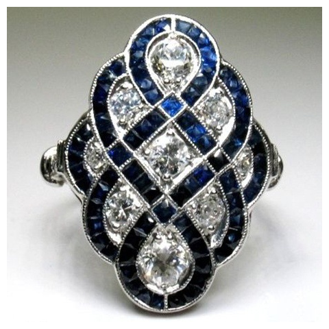 Bague saphir designer design fermé pour style tendance_voghion.com