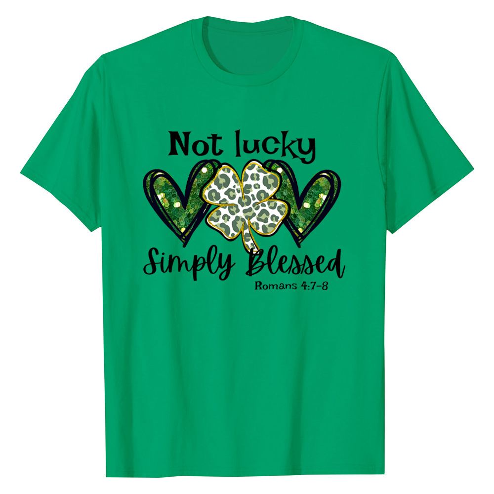 Nouveau t-shirt imprimé tendance coupe ample pour la Saint-Patrick_voghion.com