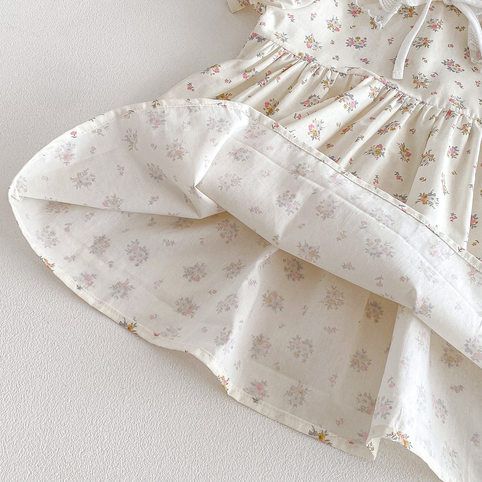 Casual Sommerkleid Mit Spitzenkragen Für Mädchen_voghion.com